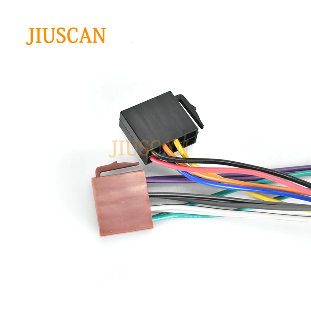 JIUSCAN 12-019 ISO радио адаптер для NISSAN(выберите модели) провода жгуты проводов разъем свинцовый ткацкий станок кабель штекер Адаптер стерео