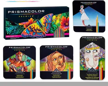 

12/24/36/48/60/72/132/150 de couleur usa sanford lapis de cor oil pencil 3.8mm soft core prismacolor art draw color pencil 1 set