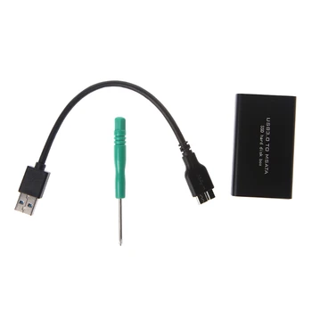 

USB 3.0 TO MSATA Cable SSD Enclosure Hard Disk Box External Mobile Drive Case