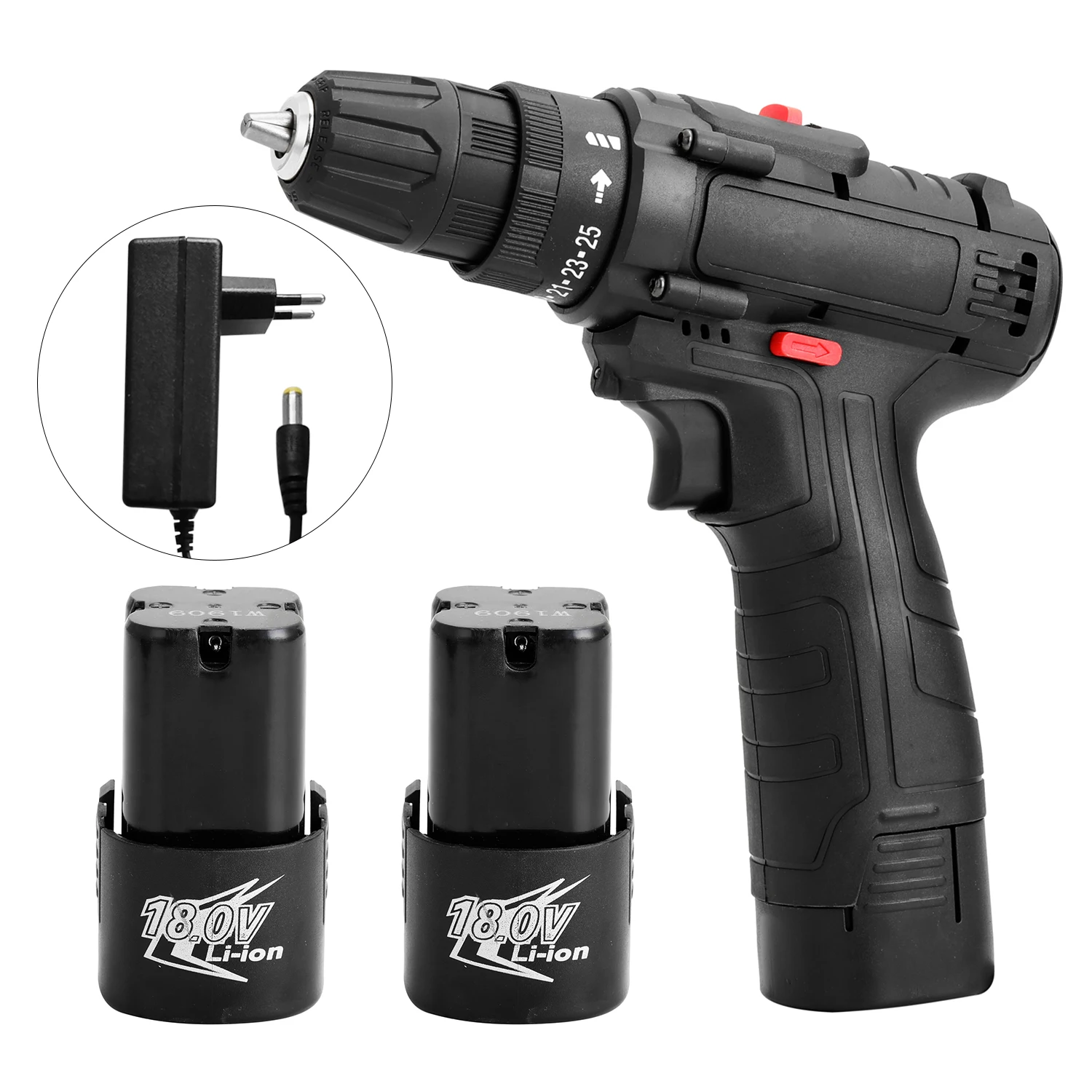 18v Multifunctional Electric Impact Cordless Drill Highpower Lithium