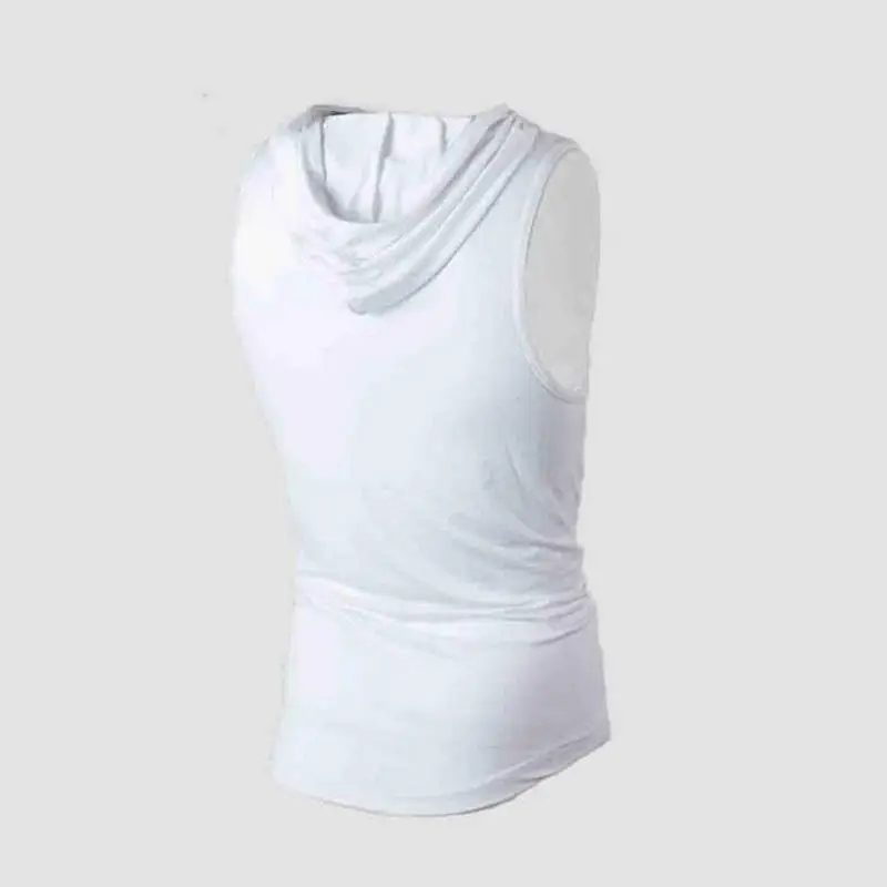 Hombres фитнес толстовки camisetas sin mangas camiseta de culturismo camisa moda Stringer masculino entrenamiento con capucha cha