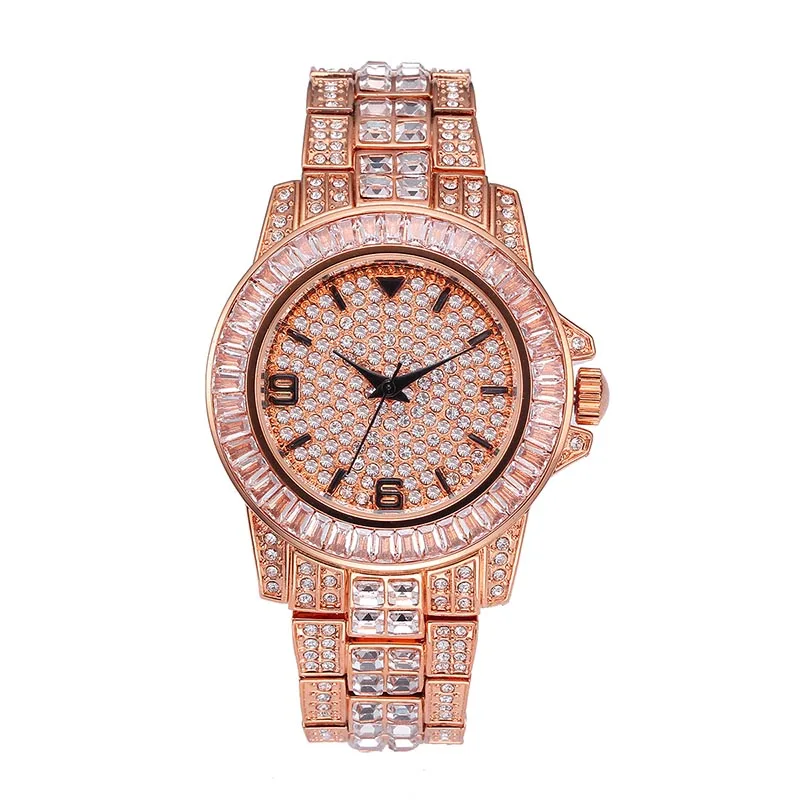 MISSFOX Rolexable часы мужские роскошные Брендовые мужские роскошные часы мужские кварцевые часы водонепроницаемые золотые наручные часы Relogio Masculino - Цвет: Розовый