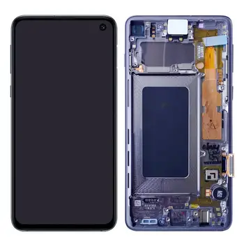 

For Samsung Galaxy S10 G973F G973 LCD Display Touch Screen Digitizer Assembly Replacement With Frame Original Blue