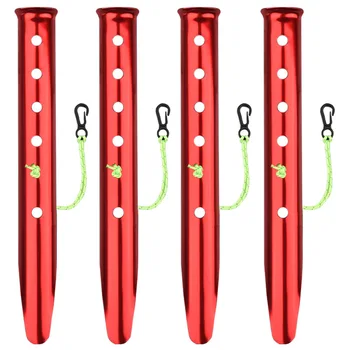 

Camping Tent Nail Aluminum Tent Peg U Shape Tent Stakes with Connecting Cord and Hook for Outdoor Hiking Snow Camping Beach