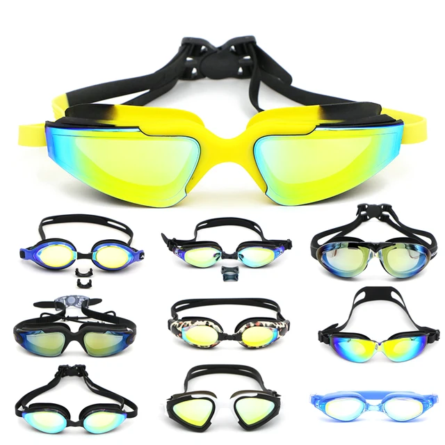 US $5.04 AILLOMA Professional Electroplated Waterproof Glasses Adult Antifog UV400 Protection Eyewear Coati