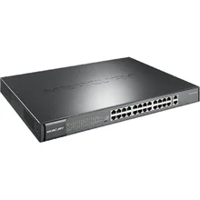 Макс. PoE 400 Ватт, 26 коммутатор PoE портов поддерживает питание ip-камеры/WiFi AP, с 24 портами PoE и 2 RJ45 гигабитный порт, Plug& Play