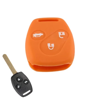 

Silicone Case Rubber Cover Skin Fob Remote Holder For Accord Key Car Key Tags