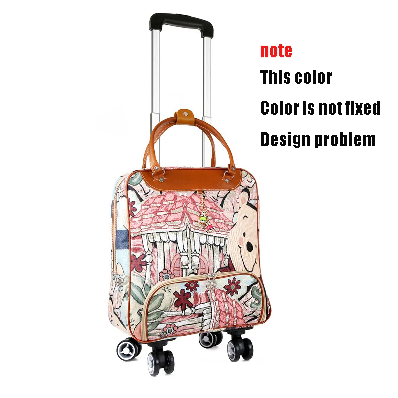 Luggage Bag Женская сумка для багажа на колёсиках, чехол для путешествий, легкий чехол на колесиках, Модный чехол для переноски, драгбоксы с универсальными колесами - Цвет: Luggage Bag