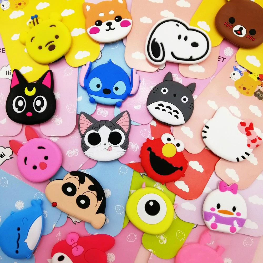 

Wholesale Socket Universal Mobile Phone Stretch Bracket Cartoon Air Bag Phone Expanding Phone Stand Finger Car Phone Holder