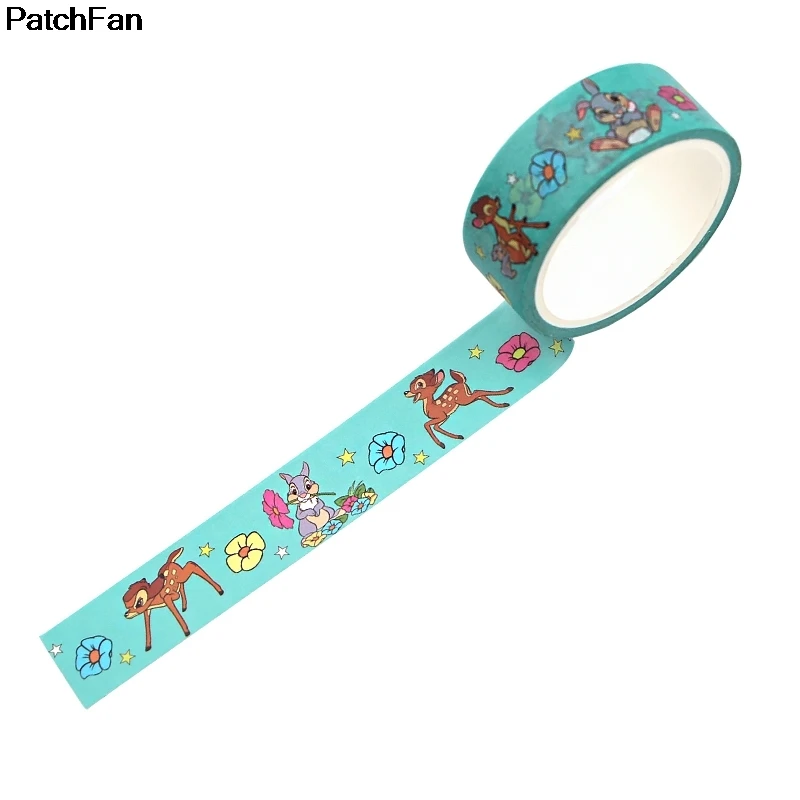 20 шт./лот Patchfan олень забавные DIY Скрапбукинг липкий клей Васи бумага маскирующая лента печатные узоры наклейки A2596