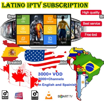 

IPTV Latin New M3U Subscription USA Canada Haiti Mexico Brazil Sport Music&xxx Latin ssiptv pro for Android Enigma2 M3U smart TV