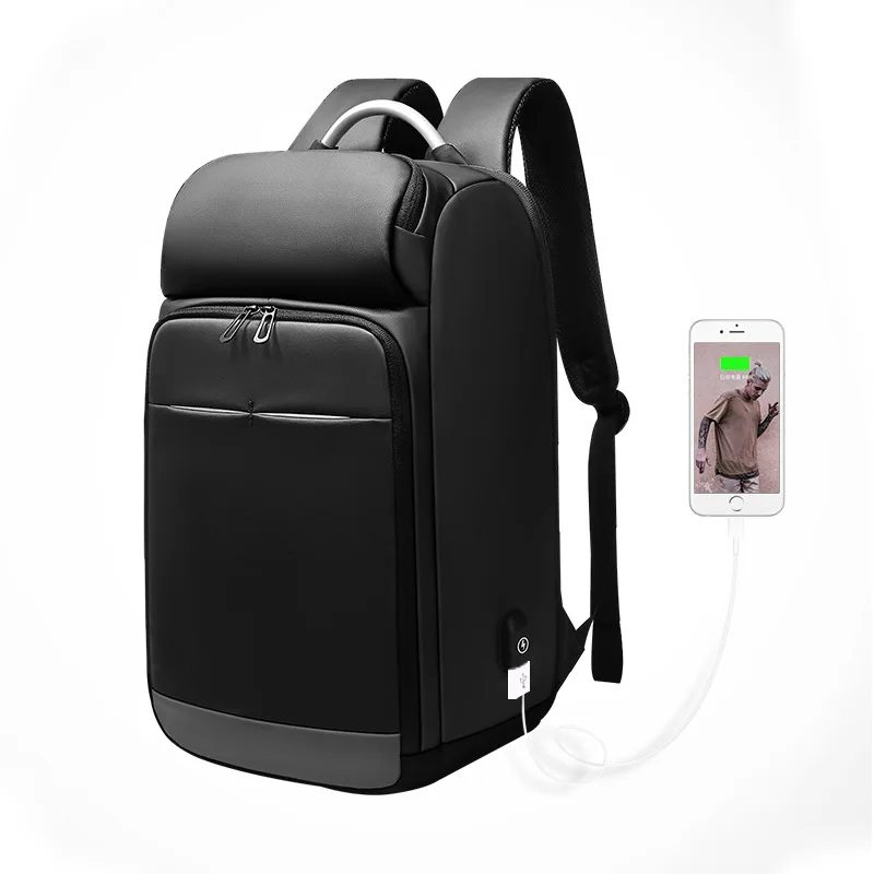NIGEER Противоугонный рюкзак для мужчин 15," Ноутбук Рюкзак водоотталкивающий многофункциональный мужской Mochila бизнес путешествия рюкзаки UBS Зарядка дизайн - Цвет: Черный