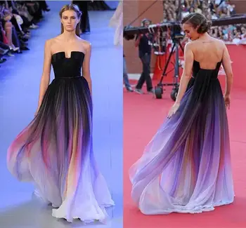 

Cheap 2020 Fashion Evening Prom Dresses Belt Backless Black Chiffon Formal Occasion Party Gowns Robe De Soiree Abendkleider