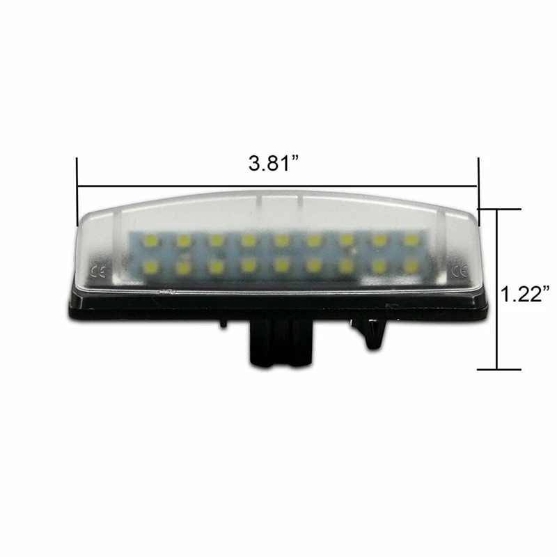 2x для Lexus Is300 Is200 Ls430 Led Освещение номерного знака Лампы прямой посадки белый