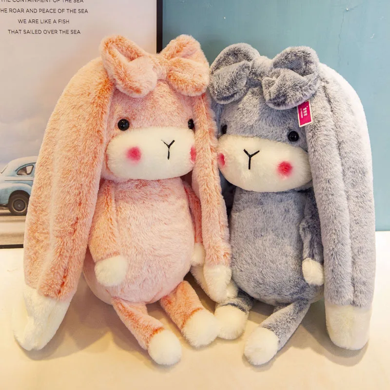 

New Style Sweet Miracle Rabbit Pillow Rabbit Fur Bugs Bunny Comforter Toys Adorkable Cute Doll Creative Gifts
