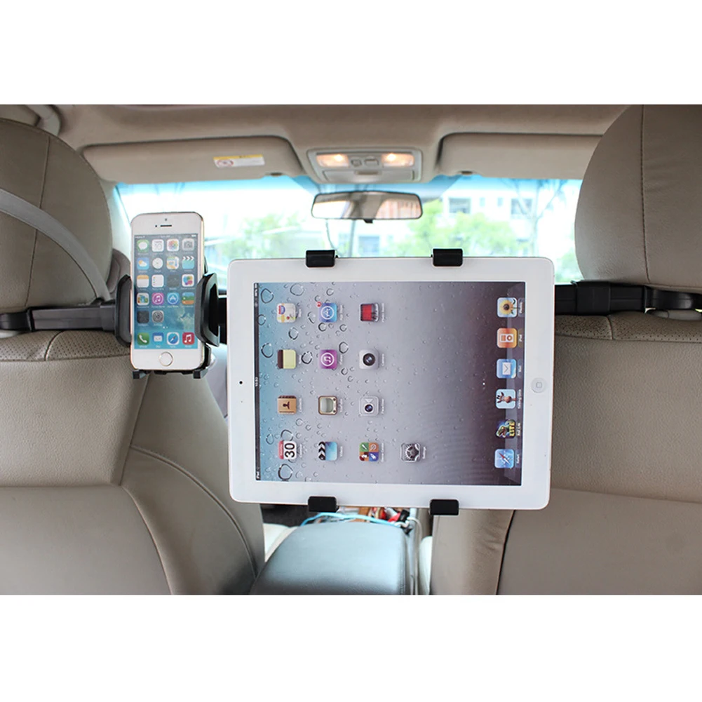2 в планшетный ПК держатель для I pad держатель для телефона с двойным использованием Универсальное автомобильное заднее сиденье подголовник крепление Подставка Кронштейн