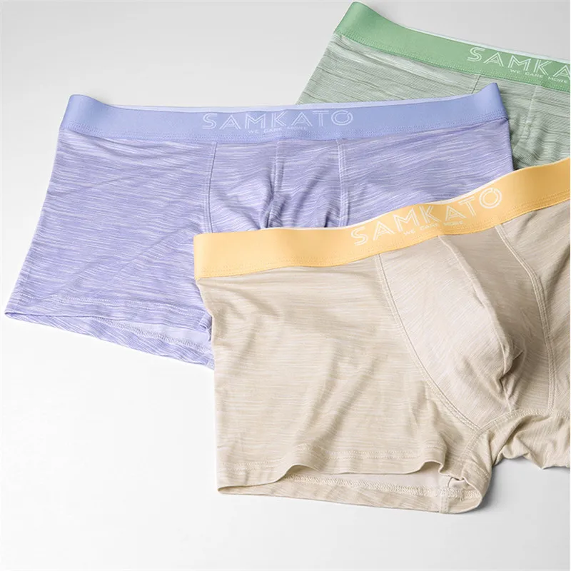 40s High Quality Viscose Fabric Underpants For Mens Soft and Silky Quality Flats Shorts Buy 3 Free 1 (1)