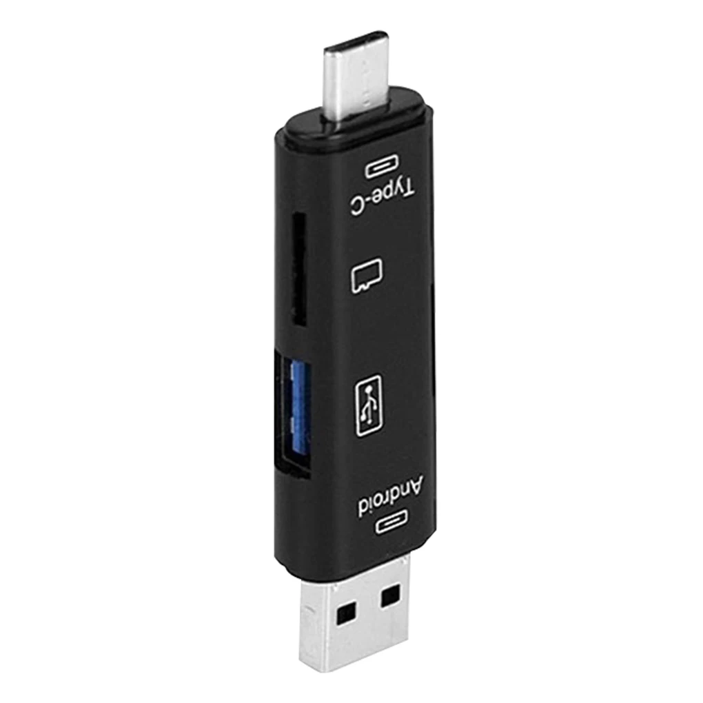 NO.1 USB кард-ридер высокоскоростной SD TF Micro SD кард-ридер Тип C USB C Micro USB память - Цвет: NO.1