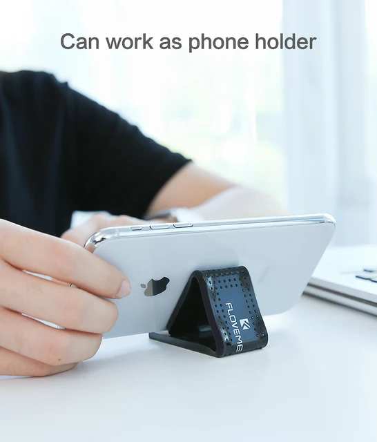 FLOVEME Universal Mobile Phone Holder Strong Adsorption Wall Desk Sticker Paste Phone Car Holder Stand For Phone Tablet Mount 2