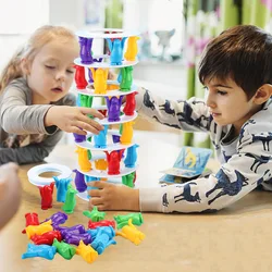 Tour de pingouin d'effondrement, jouet équilibre, pour enfants, de fête, famille, jeux drôle, fou, crash, frisson, défi, 