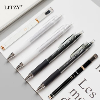 

LITZY Simple Mechanical Pencil Set Drawing Writing Plastic Activity Pencil With Refill For Kid Office School Stationery Supplies