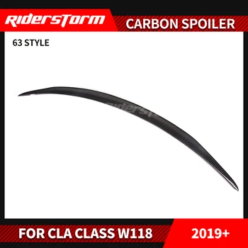 

new arrival For CLa Class c118 Spoiler Carbon Fiber Rear Trunk Spoiler for 2019 w118 for cla200 220d 45 rear cla carbon spoiler