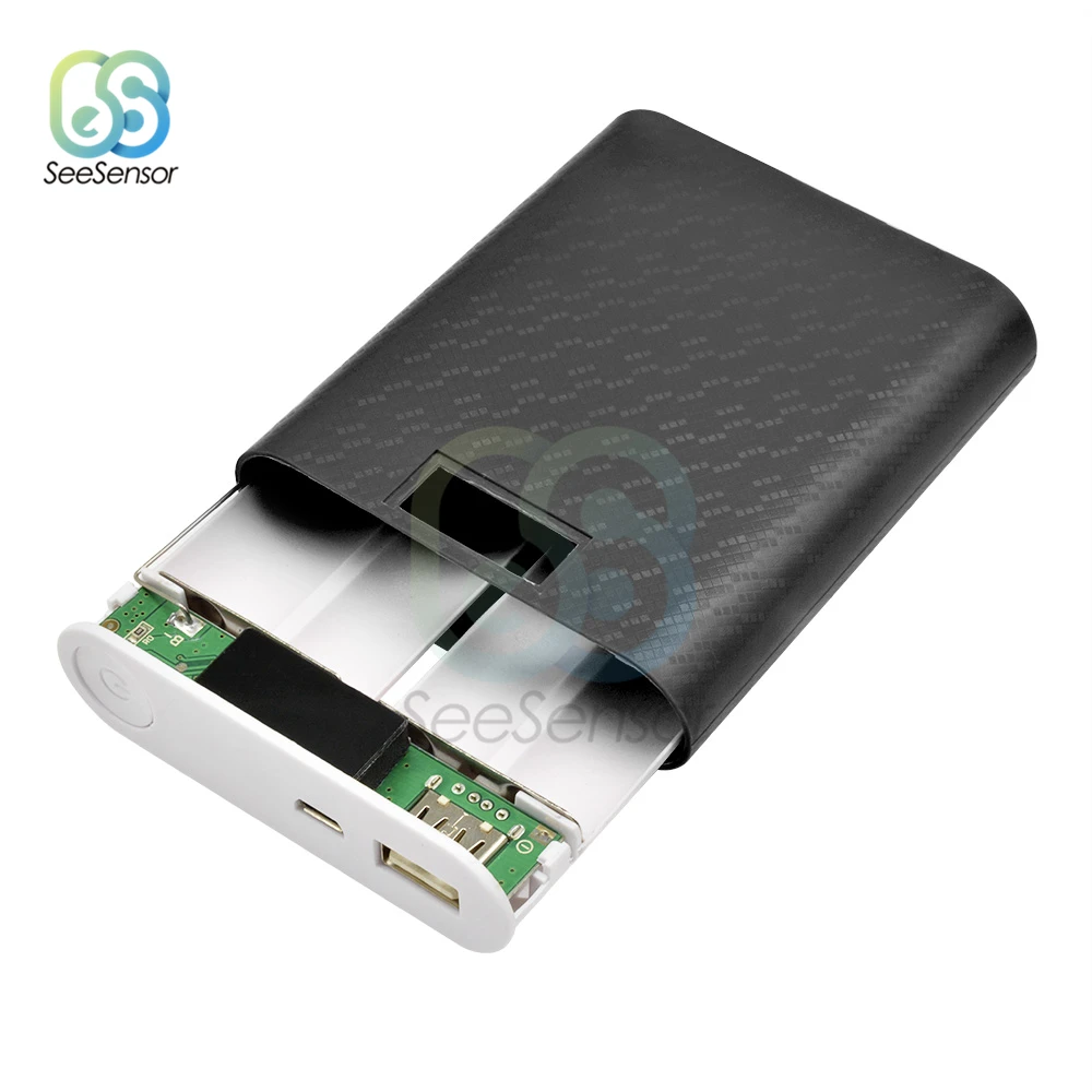 

4X 18650 USB Power Bank Battery Charger Case DIY Shell Box With Display Screen for iPhone Android Smart Phone