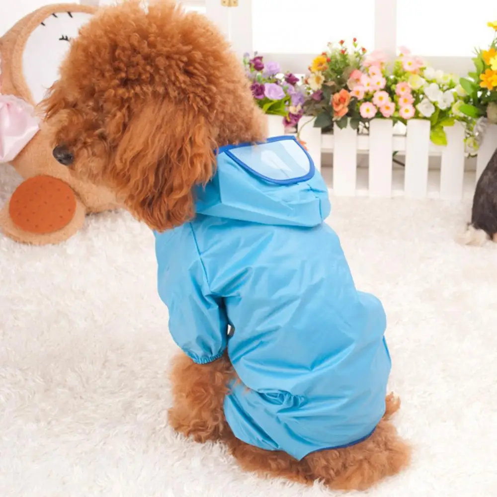 2022 Pet Dog Raincoat The Dog Face Pet Clothes Jumpsuit Waterproof Dog Jacket Dogs Water