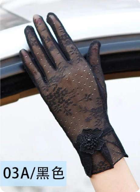 Черный Gants mariage2018 новые кружевные перчатки черного цвета, цвета шампанского, фиолетового, розового цвета, Свадебные Вечерние перчатки, короткие перчатки для сенсорного экрана, дешевые - Цвет: Черный