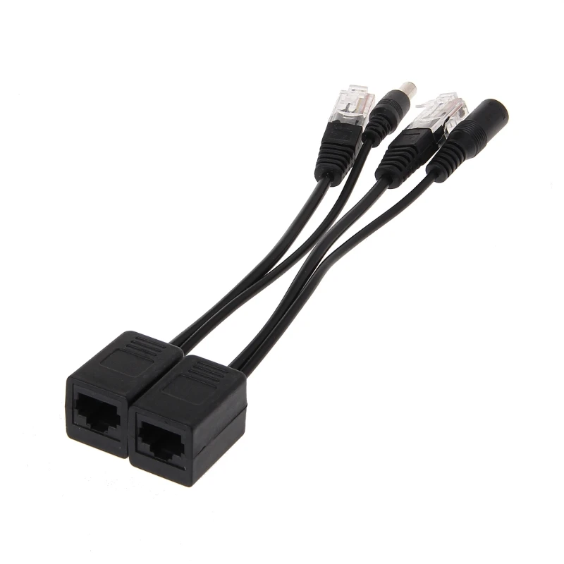 POE кабель пассивный адаптер питания через Ethernet POE сплиттер инжектор 12 В 48 В для ip-камеры