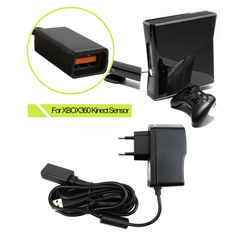FW1S Baru Uni Eropa/US USB AC Adaptor Listrik untuk Xbox 360 untuk