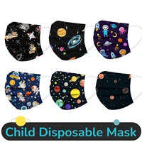 10/50pcs Mascarillas Children's Disposable Mask Star Printed Three Layer Protective Breathable Face Mask ndustrial 3Ply Ear Loop 1