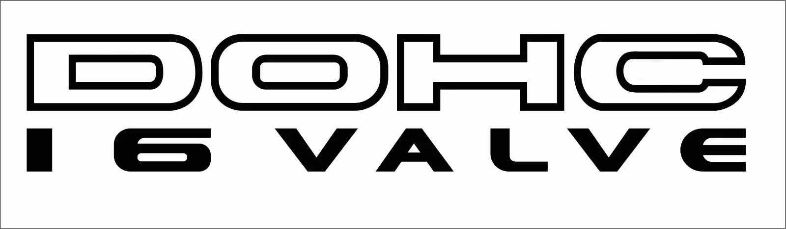 Для(2 шт) DOHC 16 клапан виниловые наклейки-набор из 2
