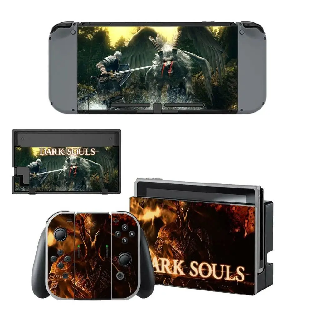 Наклейки для nintendo switch из кожи Dark Souls kingd Switch для консоли nintendo Switch Joy-con наклейки для док-станции контроллера - Цвет: YSNS1154