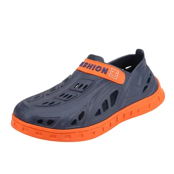 

Men Causal Summer Sandals Causal PVC Garden Shoes Summer Flats Beach Sandls Flip Flops Sea Breathable Hole Shoes#319