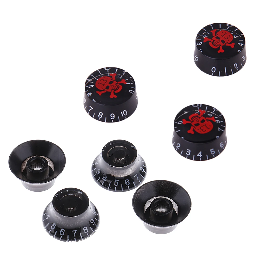 7pcs Acrylic Volume Tone Control Knobs for LP Electric Guitar Accessories