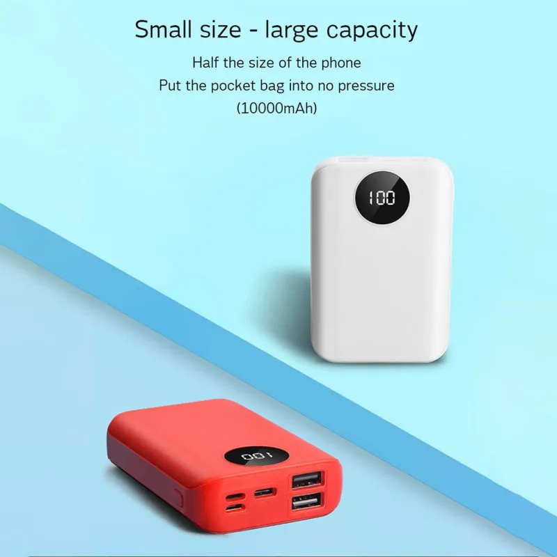 Portable 2 USB Ports PowerBank DIY Case 3x 18650 Battery Charger Mobile Phone Charger Power Bank Box Shell Kit