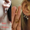 Aide Silver Color Hoop Earrings With Cute Candy Neon Color Enamel Heart Charm Drop Earring Gold Color For Girls Party Jewelry 6