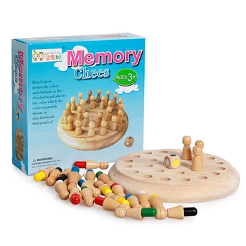 

Board Game Children's Intelligent Toys Colorful Memory Chess Wooden Memory Matchstick Chess Game Memory Developing Chess