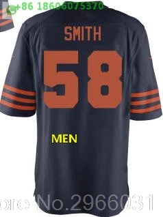 For men А+++ Качественная мужская футболка для взрослых Roquan Smith 58 Chicago - Цвет: For men