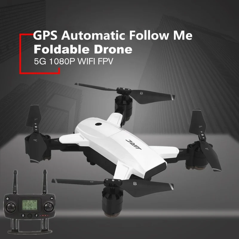 

Professional WIIF FPV Remote Control Drone Toys 2.4G 4CH 5G GPS Auto Follow Me Folding RC Drone Helicopter with 1080P HD Camera