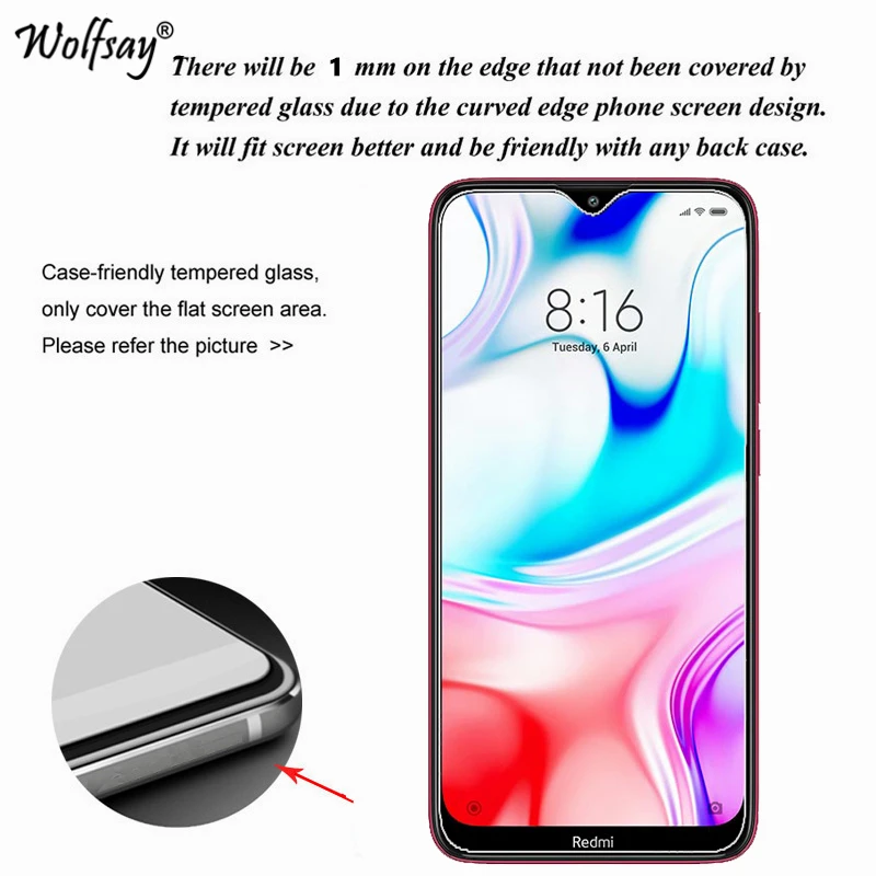 2 шт Стекло для Xiaomi Redmi 8 закаленное стекло для защиты экрана для Xiaomi Redmi 8 стеклянная пленка для телефона для Xiaomi Redmi 8 протектор <