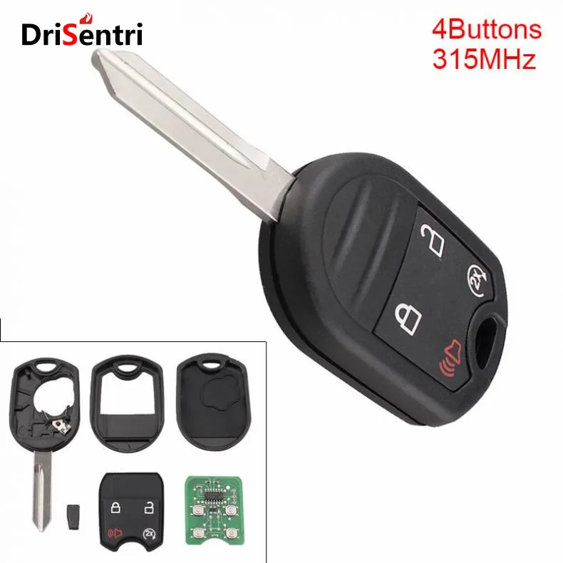 

315MHz 4 Buttons Keyless Uncut Flip Remote Key Fob CWTWB1U793 ID 63 Chip 80 Bit for Ford 2011-2015 Explorer /2011-2016 F-Series