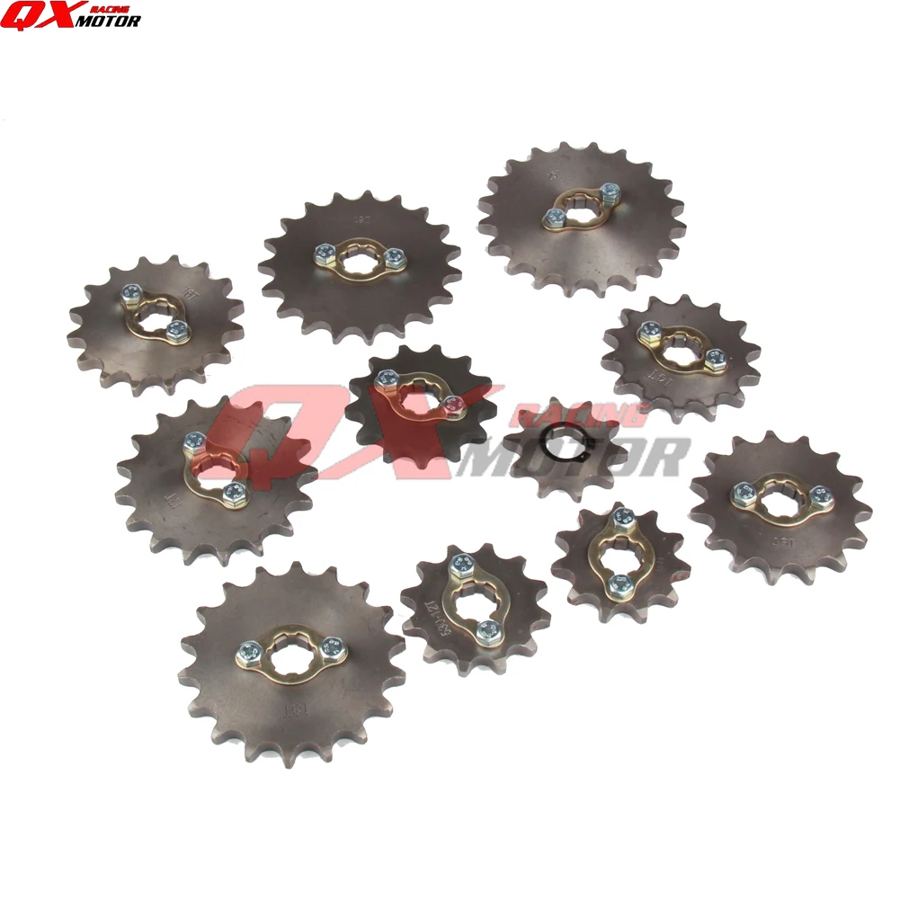 530 Chain 20mm 10-21 Teeth Front Engine Sprockets For 200 250cc Dirt Bike ATV Quad Buggy Motorbike engine sprocket