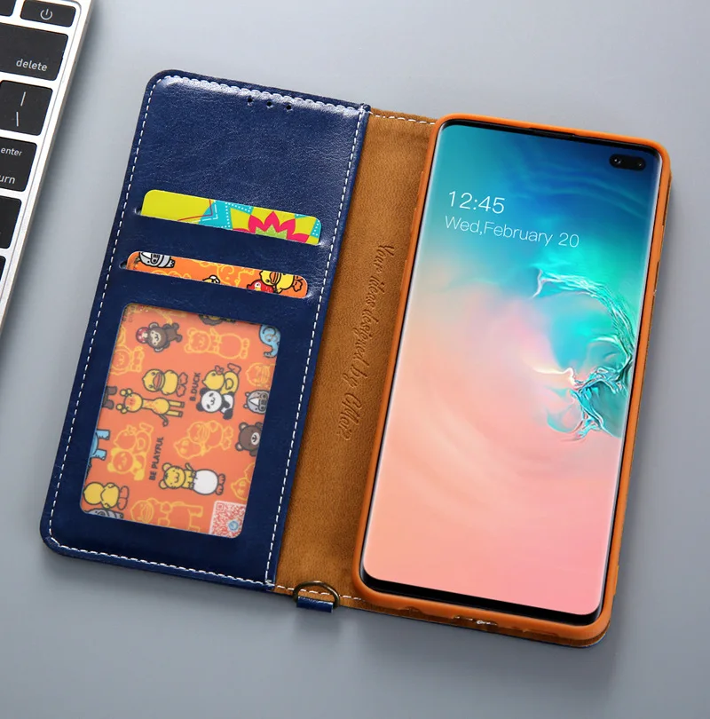 Для samsung Galaxy S10 S9 S8 Plus S7 Edge чехол из джинсовой кожи кошелек держатель для карт флип чехол для телефона для samsung Note 8 9 чехол
