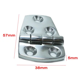 

Stainless Steel Butt Hinges 316 2Pcs Marine Hatch Compartment 57*38MM Polished