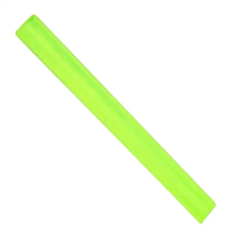 fluorescent green 1 шт., беговые рыболовные велосипедные светоотражающие полосы Предупреждение ющие, для велосипеда, для безопасности велосипеда, для связывания штанов, для ног, светоотражающие ленты - Цвет: fluorescent green