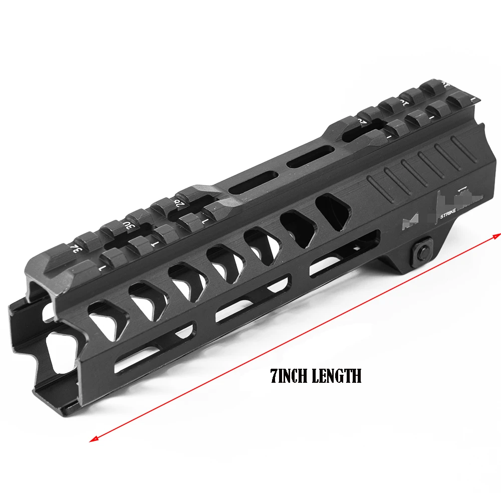 Totrait Тактический 7/10/12/13,5 дюймов поплавок Keymod Handguard Пикатинни страйкбол 15 M4 Handguard карабин квадратный Mout huntig - Цвет: 7inch