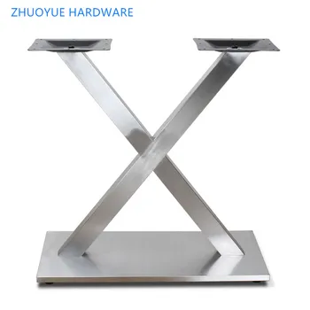 

Stainless steel irregular table foot X-shaped table foot with thickened chassis furniture hardware accessories customized wholes