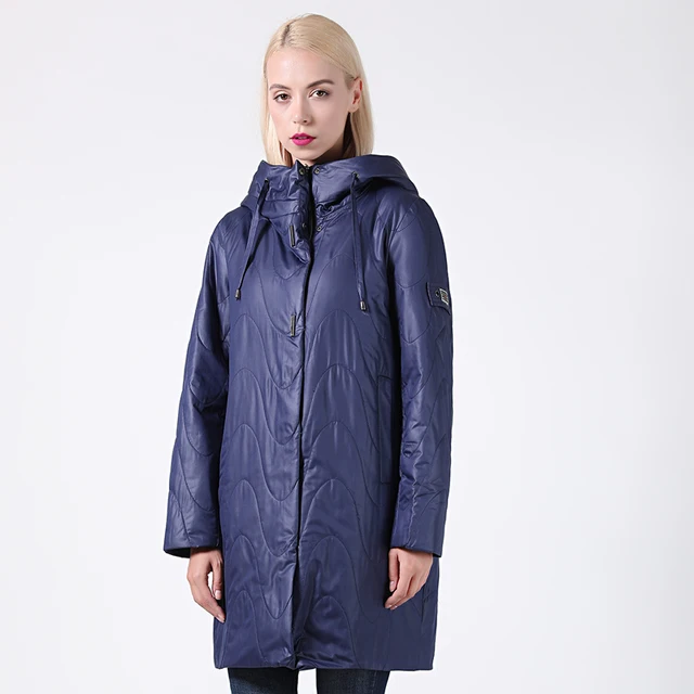 US $24.97 2020 New Spring-Autumn Collection Women's Jacket Warm Windproof Hoodie Thin Women Parka Long Plus S